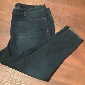 1822 Denim Straight Dark Wash Jeans Size 24W